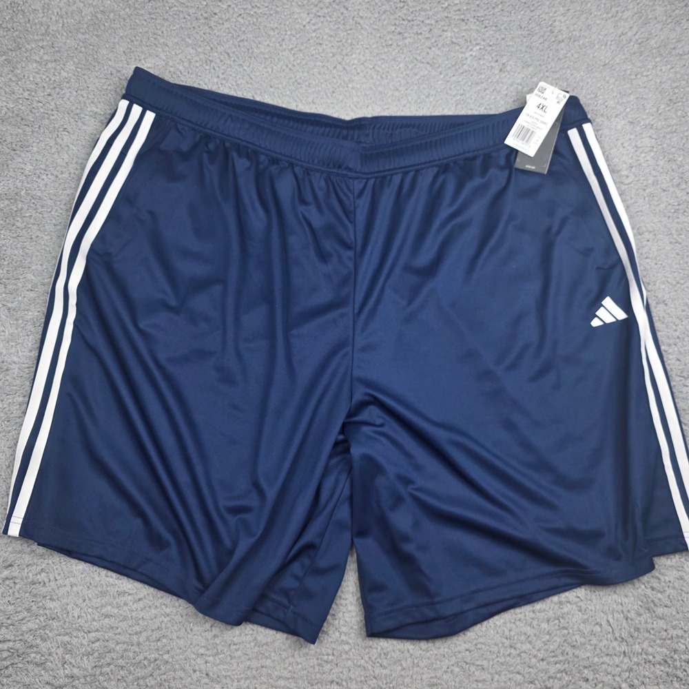 Adidas Training Shorts Mens 4XL Dark Blue IB8246 AEROREADY 3-Stripe Activewear